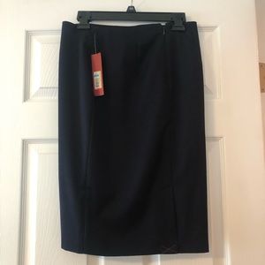 Dark blue pencil skirt